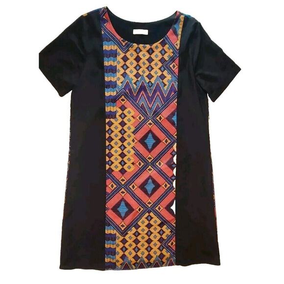 Anthropologie Everly Tribal Print Mini Sheath Dress Size Medium - Picture 1 of 10